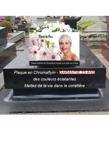 Plaque Funéraire "Maman Fleurs de Cerisier" - Un doux hommage à la personne aimée Pour