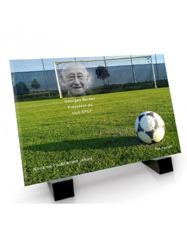 Plaque funéraire photo Football les ligaments