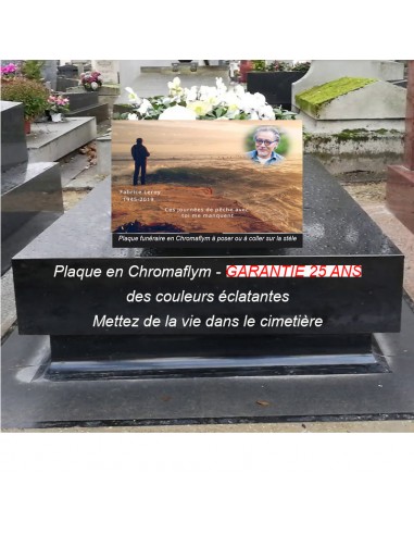 Plaque Funéraire Pêcheur en Chromaflym – Un Hommage Distinctif pour les Amoureux de la Pêche vous aussi creer 