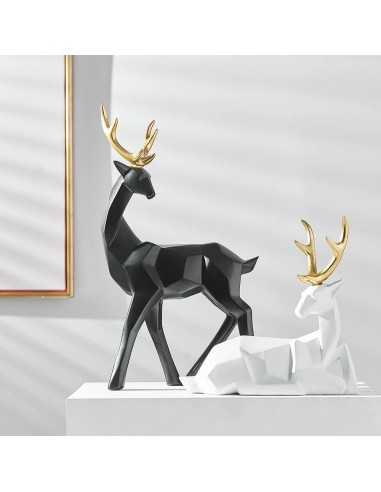 Sculpture Cerf (deux éléments) de pas cher