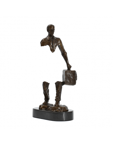 Sculpture Bronze Homme Valise prix