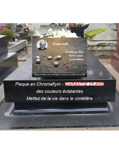 Plaque Funéraire Joueur de Pétanque Profitez des Offres !